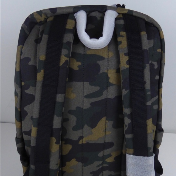 Lucky Brand Waxed Canvas Cotton Backpack Camo NWT - Picture 4 of 8